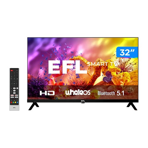 Smart TV EFL de 32" HD com Wi-Fi e Bluetooth